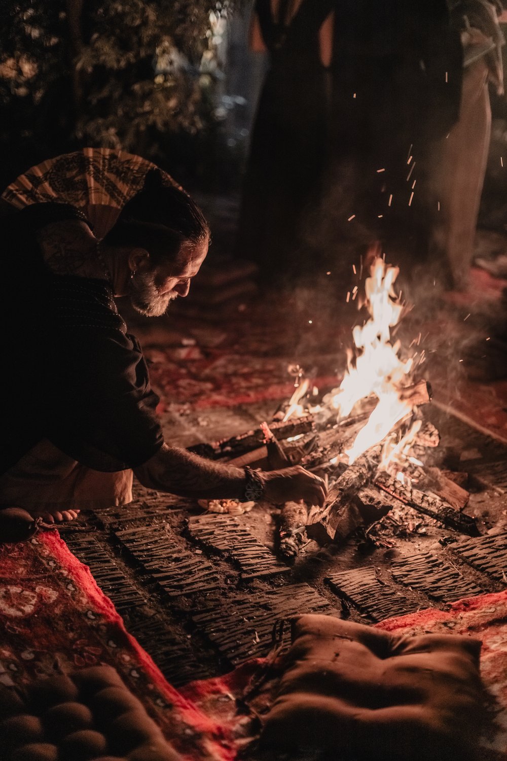 The fire element, evening ceremony